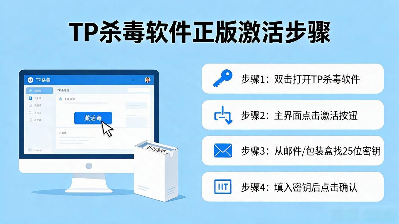 TP杀毒软件正版激活步骤详解，一键搞定激活流程