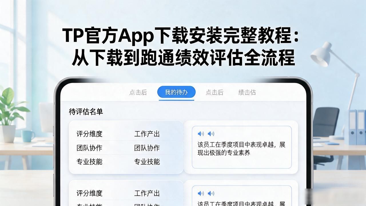 TP官方App下载安装完整教程:从下载到跑通绩效评估全流程
