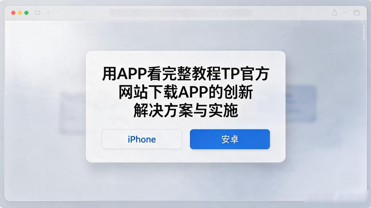 TP官网下载APP创新方案与实施，从方案到落地的实操记录